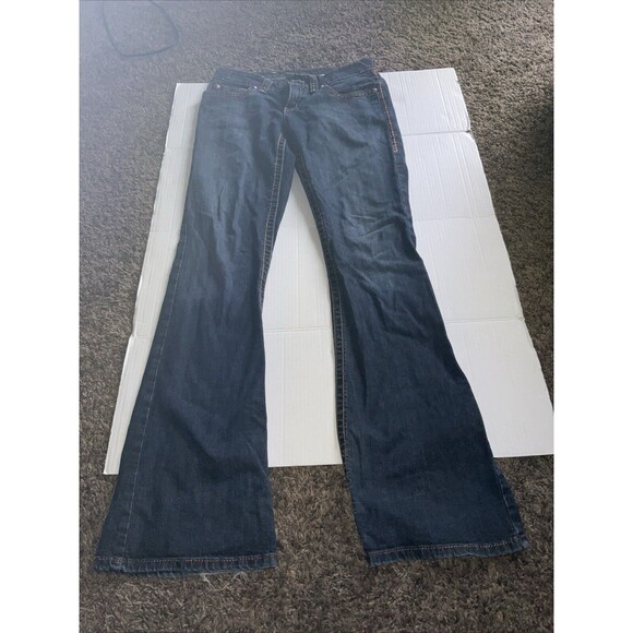 Cruel Loren Straight Flare Legs Jeans - Blue Size: 7XL Stitched Rodeo Cowboy Sty - Picture 5 of 13